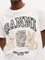 Camiseta Ganni estampado animal blanca
